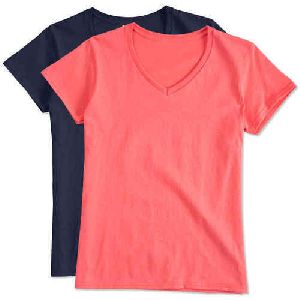 Ladies V Neck T-Shirts