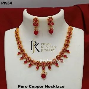 PK-34 Pure Copper Necklace Set