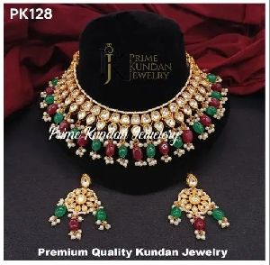 PK128 Kundan Necklace Set