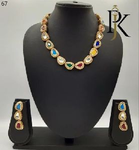 PKJ67 Kundan Necklace Set