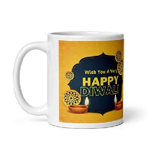 Happy Diwali Gift Items Happy Diwali Printed Ceramic Coffee Mug