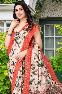 linen cotton saree pc-25