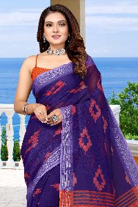 linen cotton saree pc-32