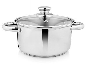 Stainless Steel Straight Induction Bottom Casserole with Lid