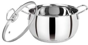 Stainless Steel Tall Belly Induction Bottom Casserole
