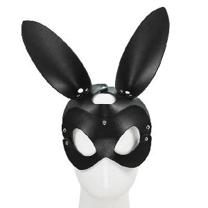 Leather Rabbit Eye Mask