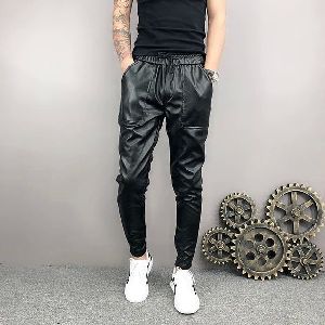 Fashion Nova Black Faux Leather Harem Pants, Size L - Elements Unleashed