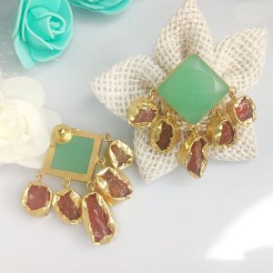 Brass Statement Earring