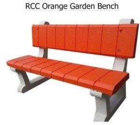 RCC Orange Garden Bench