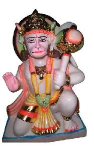 Marble Colored Hanuman Statue