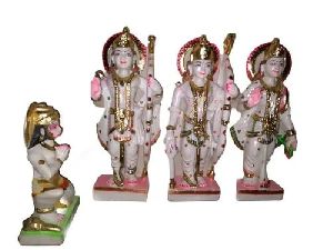 Marble Colored Ram Darbar Statue