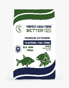 Premium Extruded 24% Protein 4mm Floating Fish Feed (2434)
