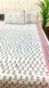 DKWTRD101 Hand Block Printed Cotton Double Bedsheet