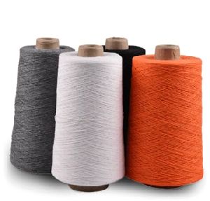 Dyed blended cotton yarn