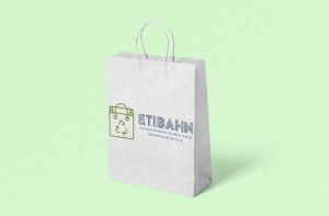 Printed White Kraft Paper Bags