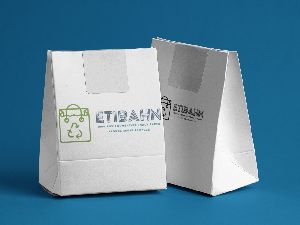 White Kraft Paper Grocery Bags
