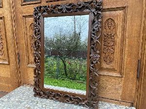 Wooden Engraved Mirror Frame