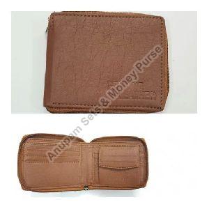 Leather Round Chain Wallet