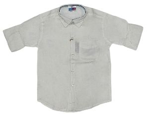 Boys Plain Cotton Shirt