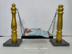 Paper mache Golu doll