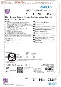 CV-12703 E Triple Lumen Catheter