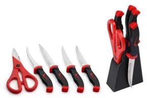 Stainless Steel Set of Knife 4 Scissor And Stand