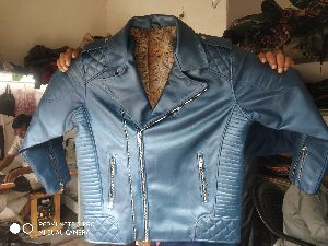 Biker jacket of full grain pure leather with 3 year w