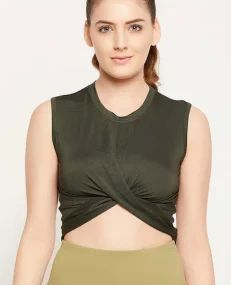 Clovia Activewear Crop Top