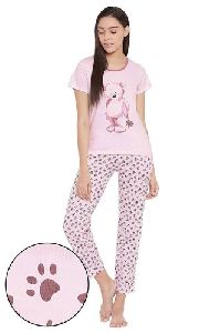 Clovia Cotton T Shirt and Pajama Set