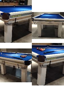 White pool table