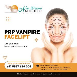 PRP Vampire facial in newderma aesthetic clinic mira bhyander