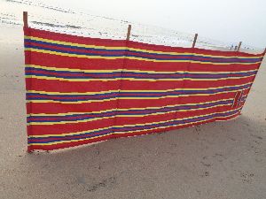 100% Cotton Screen Printed Beach Windbreak