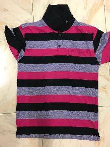 Striped Polo T-shirt