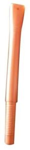 19.5 Inch Orange Plastic Broom Handle