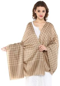 Checkered Pashmina Shawl