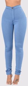 Ladies High Waisted Jeans