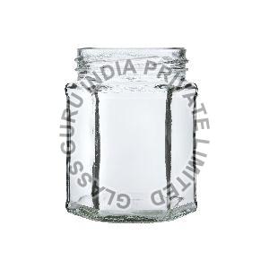 250gm Hexagon Glass Jar