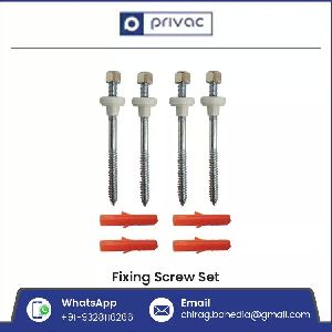 Galvanized Steel M6 Fixing Screw Set with Wall Plugs
