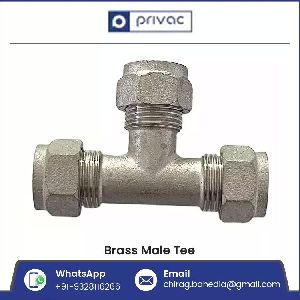 3 Way Brass Male Tee