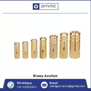 Single Grooved Brass Drop In Anchors