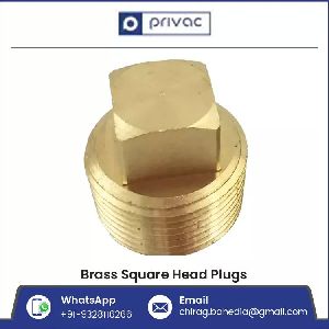 Male Threaded Brass Square Head Plug