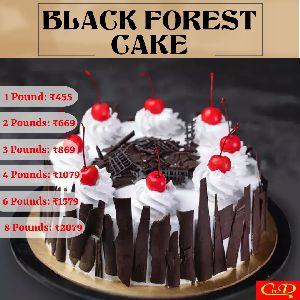 Beautifully designed cake Black Forest Cake