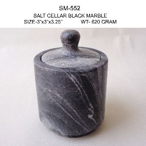 Black Marble Salt Cellar