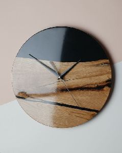 Epoxy Wood Wall Clock