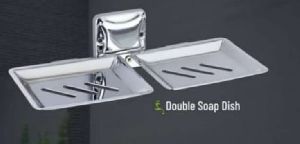 1003 Open Flench Series SS Double Soap Dish