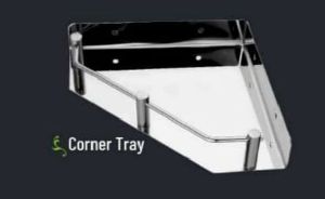 Stainless Steel Corner Tray