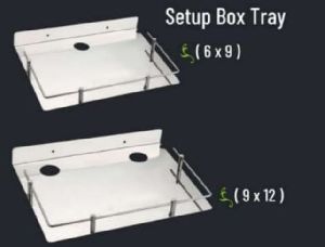 Stainless Steel Set Top Box Tray