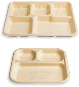 Sugarcan Bagasse Meal Plates