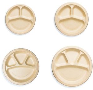 SUGARCANE BAGASSE ROUND COMPARTEMENT PLATES