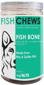 Pack of 10 Fish Bone Dog Chew